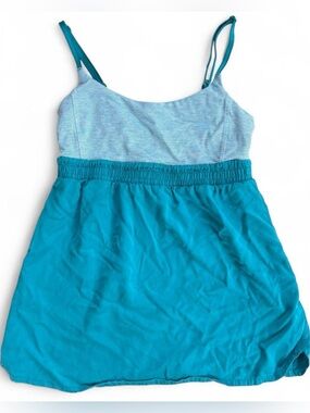 Lululemon Athletica Babydoll Blue Striped Bliss Tank Size 6
